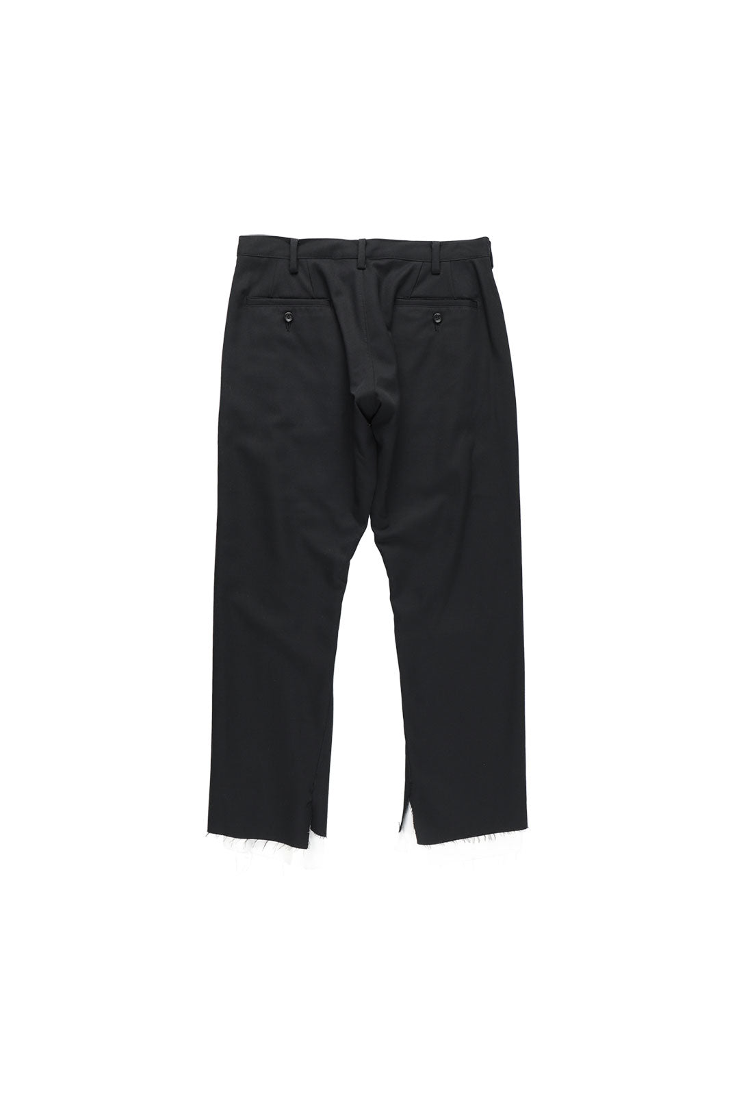 sulvam Classic slim pants BLACK